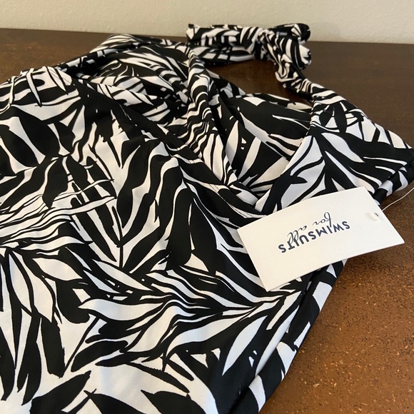 NWT Swimsuits for All Sheath Halter Swimdress One Piece Plus Size 20 - Picture 5 of 9